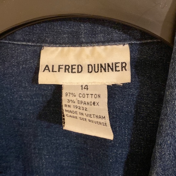 Alfred Dunner embroidered jean jacket size 14 - Picture 5 of 7